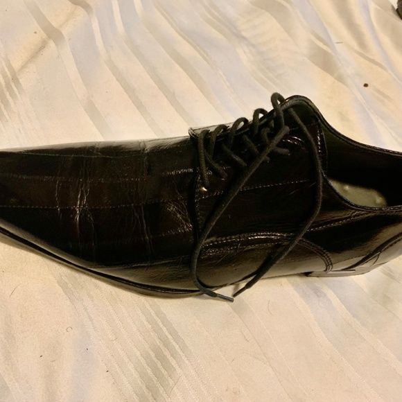 Authentic Eel Skin Versace Black Dress Shoes Men\'s 39.5 EU / US 6.5-7 main image 5